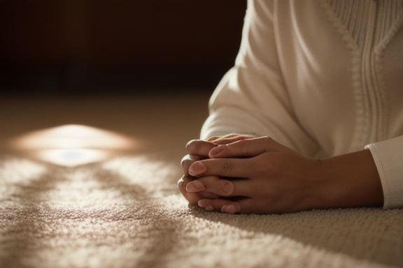 Person praying