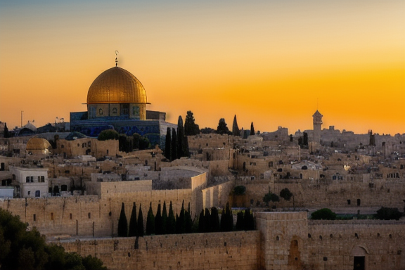 Sunrise over Jerusalem