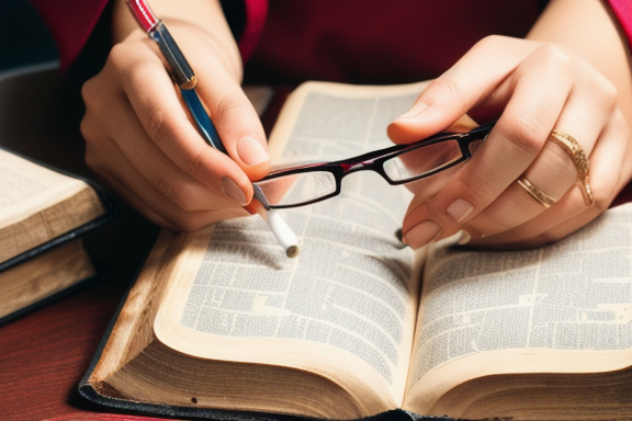 Bible and glasses