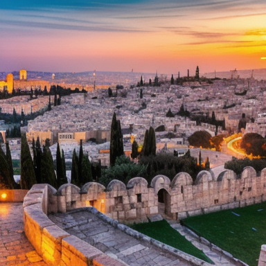 Sunset over Jerusalem